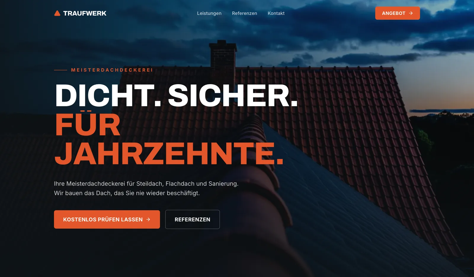 Die neue Traufwerk-Website von Cowatra